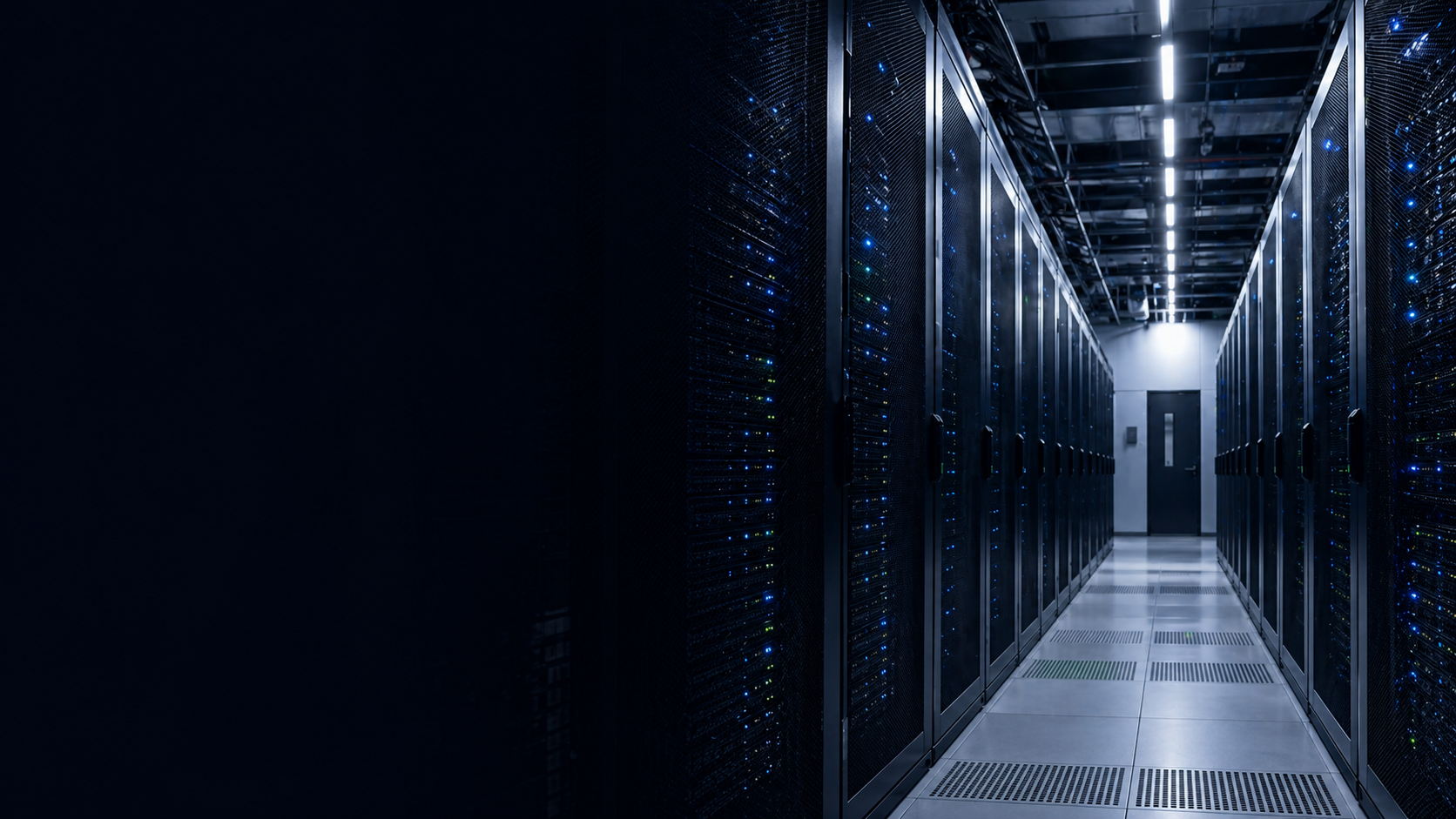 DB 센터 서버룸 통로